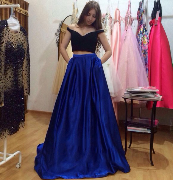Simple Style 2 Piece Prom Dresses Off Shoulder V Neck Velvet Top Satin Skirt Royal Blue Long Evening Gowns Robe De Soiree Cheap MP208, Dark green
Simple Style 2 Piece Prom Dresses Off Shoulder V Neck Velvet Top Satin Skirt Royal Blue Long Evening Gowns Robe De Soiree Cheap MP208, Dark green