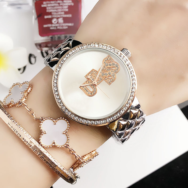 Fashion Brand women's Girl crystal style dial steel metal band quartz watch GS7085, Gold
Fashion Brand women's Girl crystal style dial steel metal band quartz watch GS7085, Gold