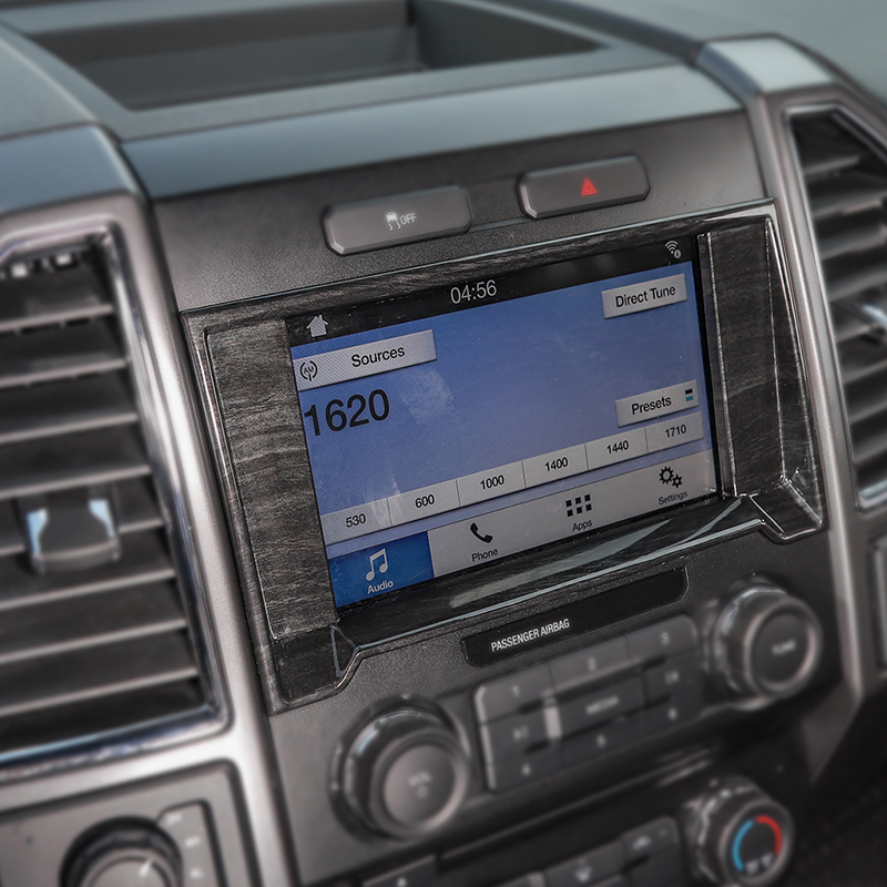 Car GPS Navigation Frame Trim Cover for Ford F150 Car Interior Accessories