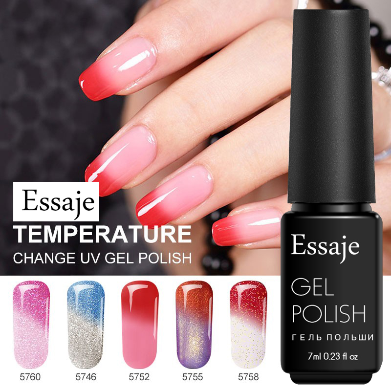 Essaje Gel Nail Polish Temperature Change UV Gel Lacquer Manicure Tool Thermo Polish Professional Colour Nail Art Varnish, 5758
Essaje Gel Nail Polish Temperature Change UV Gel Lacquer Manicure Tool Thermo Polish Professional Colour Nail Art Varnish, 5758