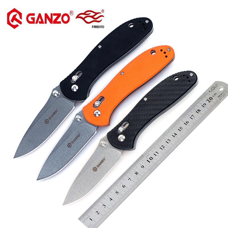Firebird Ganzo G7392 58-60HRC 440C blade G10 or Carbon Fiber Handle Folding knife Survival Camping Pocket Knife tactical edc outdoor tool
Firebird Ganzo G7392 58-60HRC 440C blade G10 or Carbon Fiber Handle Folding knife Survival Camping Pocket Knife tactical edc outdoor tool