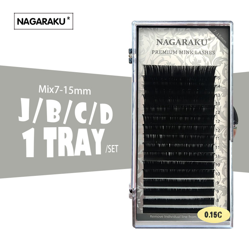 NAGARAKU 16rows/case 7 15mm mix in one tray Faux individual eyelash extension synthetic individual eyelash extension cilia lash
NAGARAKU 16rows/case 7 15mm mix in one tray Faux individual eyelash extension synthetic individual eyelash extension cilia lash