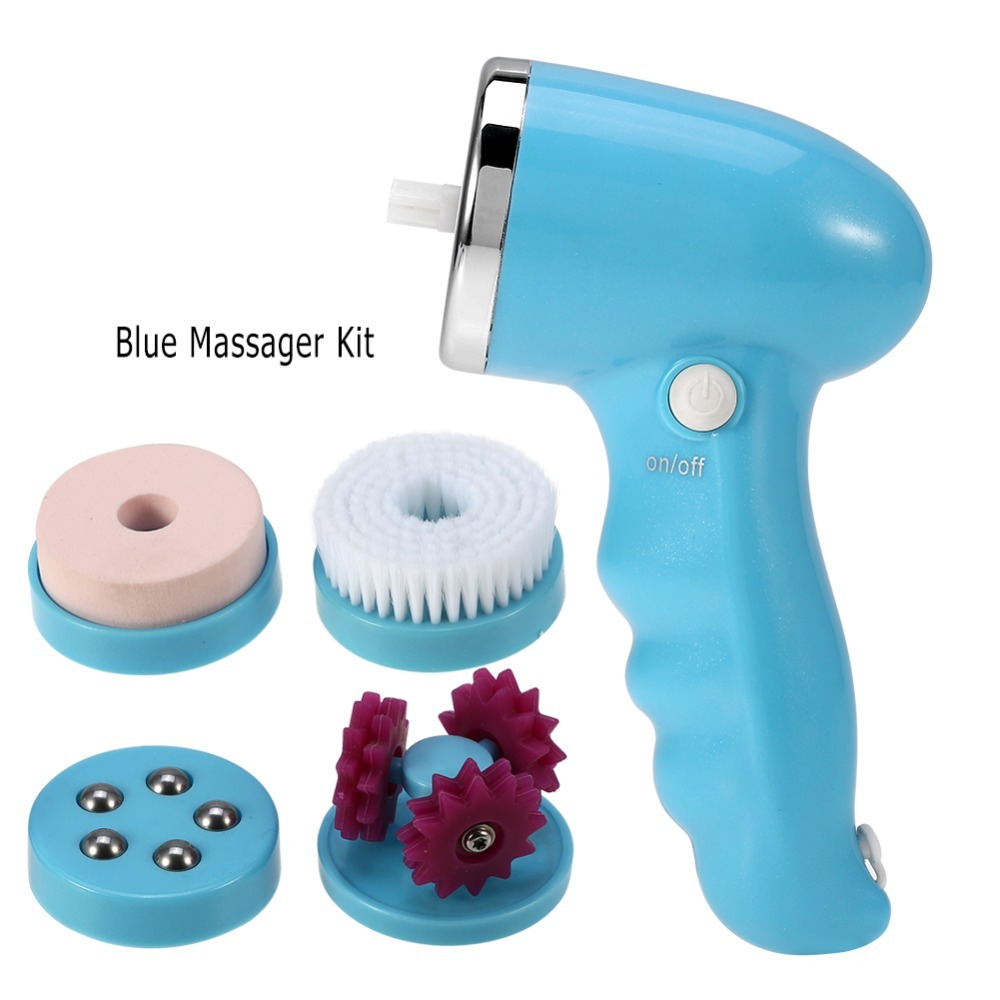 4 In 1 Electric Facial Pore Cleaner Massager Anti-ageing Face Eye Massage Washing Brush Skin Cleansing Spa Face Care Beauty Tool