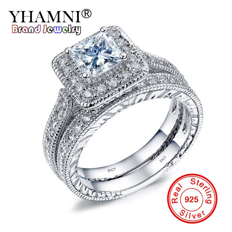 YHAMNI Original Real 925 Sterling Silver Rings Top Qualit Zircon Sets Ring For Women Engagement Jewelry ZR293
YHAMNI Original Real 925 Sterling Silver Rings Top Qualit Zircon Sets Ring For Women Engagement Jewelry ZR293
