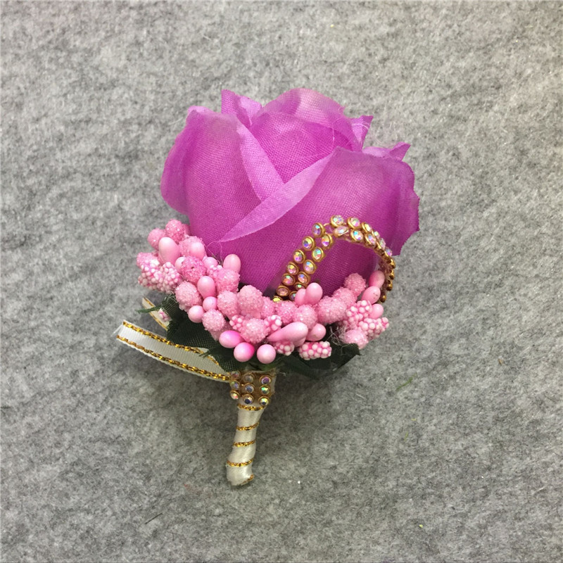 Artificia Corsages for the Groom Groomsmen Party Prom Vests Suit wedding suits for men wedding suit groomsmen Silk Rose Flowers