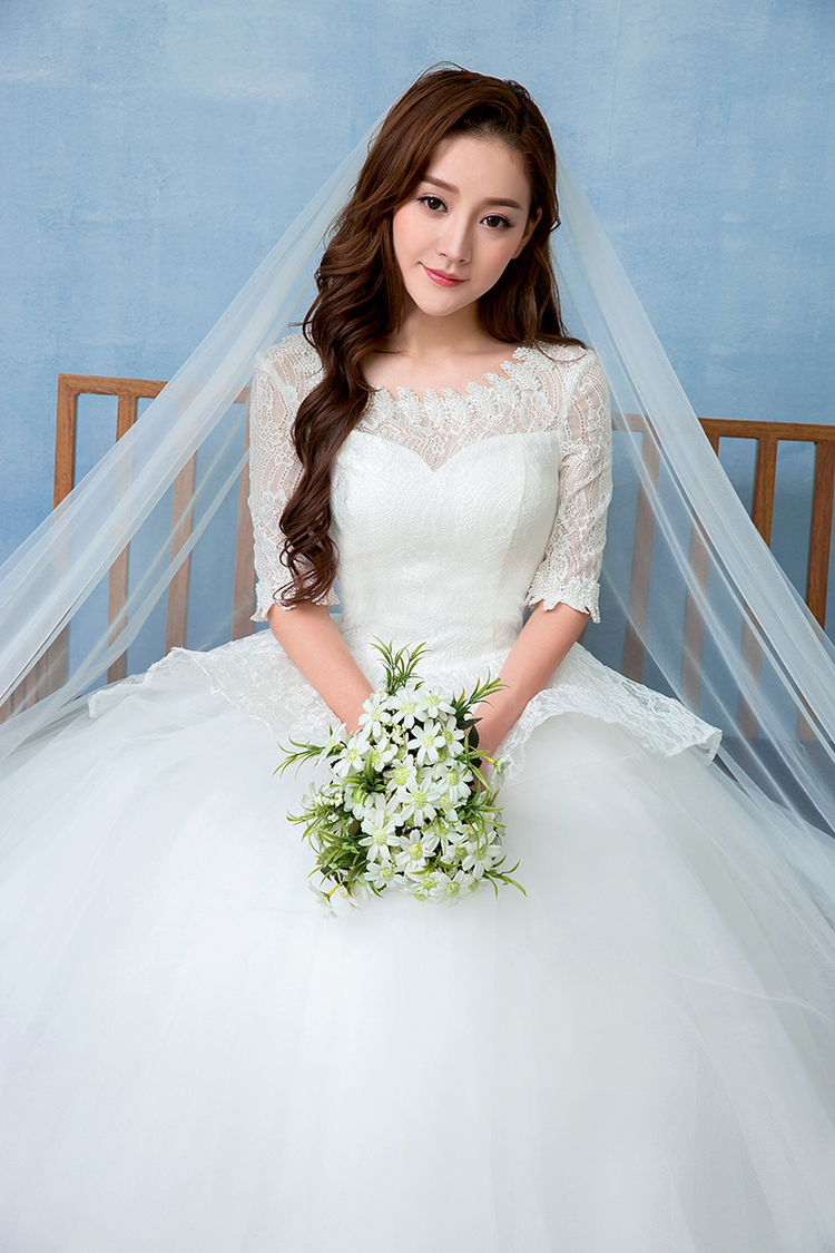 Real Photo White Vestido De Noiva 2017 Top Quality Spring Fashion Vintage Lace Half Sleeve Wedding Dress Ball Gown Bridal Dress
Real Photo White Vestido De Noiva 2017 Top Quality Spring Fashion Vintage Lace Half Sleeve Wedding Dress Ball Gown Bridal Dress