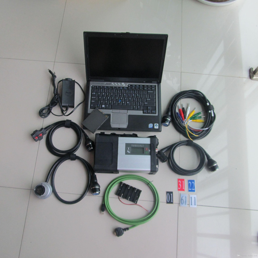mb star c5 sd connect with ssd 480gb car and truck diagnostic tool plus d630 laptop ready to work