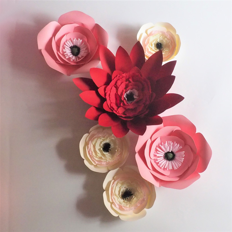 Unique Giant Cardstock Paper Flowers 6PCS Wedding & Event Decor Baby Nursery Windows Display Artificial Handmade Flowers, As picture
Unique Giant Cardstock Paper Flowers 6PCS Wedding & Event Decor Baby Nursery Windows Display Artificial Handmade Flowers, As picture