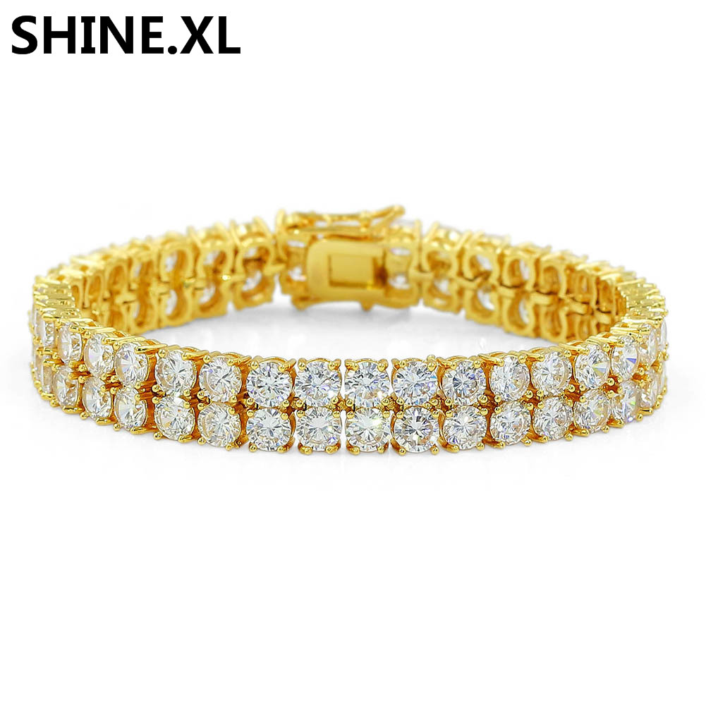 Round Cut Tennis Bracelet 10mm Zirconia Triple Lock Hiphop Jewelry 2 Row Cubic Luxury Crystal CZ Men Fashion Charm Bracelets
Round Cut Tennis Bracelet 10mm Zirconia Triple Lock Hiphop Jewelry 2 Row Cubic Luxury Crystal CZ Men Fashion Charm Bracelets