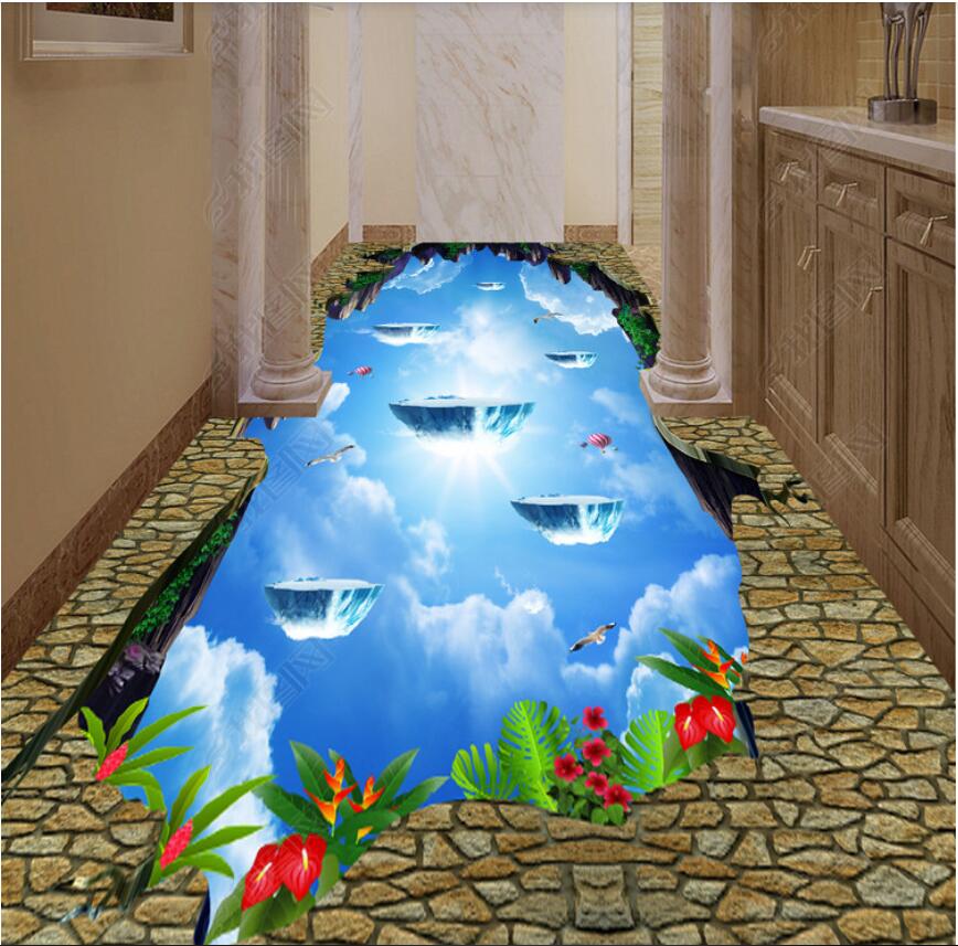 3d pvc flooring custom photo Cliff sky bathroom kitchen hotel corridor floor floor tiles murals wallpaper, Sky blue
3d pvc flooring custom photo Cliff sky bathroom kitchen hotel corridor floor floor tiles murals wallpaper, Sky blue