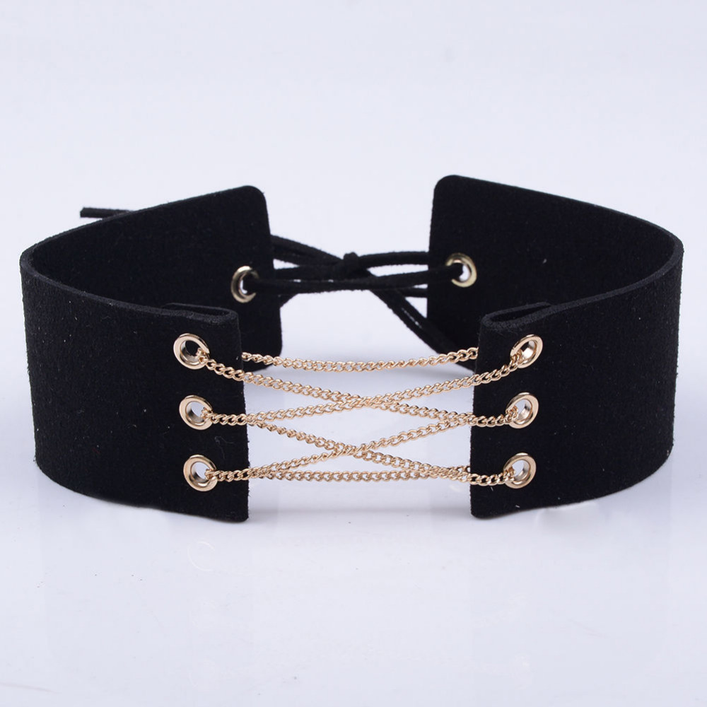 whole saleSexy Women Syede Lace Up Choker Necklace Thick 5 Color Velvet Corset Leather Choker Collares Wrap Clavicle Gothic Chokers
whole saleSexy Women Syede Lace Up Choker Necklace Thick 5 Color Velvet Corset Leather Choker Collares Wrap Clavicle Gothic Chokers