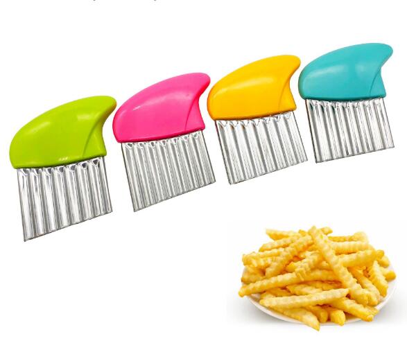 Stainless Steel Potato Slicer Wavy Cutter Multi-function Potato knife Cutters Cut French Fries Kitchen Gadgets Vegetable Tools HH7-400
Stainless Steel Potato Slicer Wavy Cutter Multi-function Potato knife Cutters Cut French Fries Kitchen Gadgets Vegetable Tools HH7-400