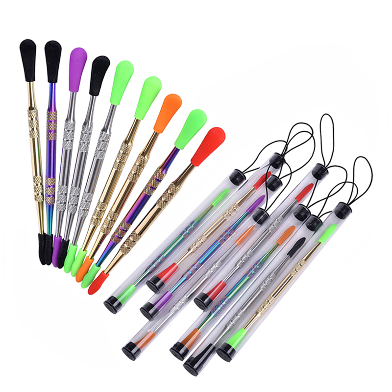 121mm Wax dabbers dry herb Dab tool with PP tube metal wax tool dab rig for e nail glass bong silicone smoking pipe
121mm Wax dabbers dry herb Dab tool with PP tube metal wax tool dab rig for e nail glass bong silicone smoking pipe