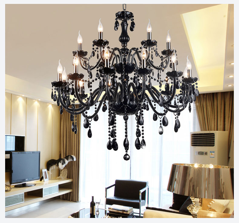 18/15/10/8/6 Lights chandelier Luxury black crystal Chandelier lighting candle lamp brief fashion living room lamp chandelier lighting
18/15/10/8/6 Lights chandelier Luxury black crystal Chandelier lighting candle lamp brief fashion living room lamp chandelier lighting