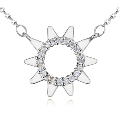 Wholesale Necklaces Brand New Fashion Women Luxury Simple High Quality Zircon 18K Gold Plated Sun Pendant Necklaces Jewelry LN025
Wholesale Necklaces Brand New Fashion Women Luxury Simple High Quality Zircon 18K Gold Plated Sun Pendant Necklaces Jewelry LN025