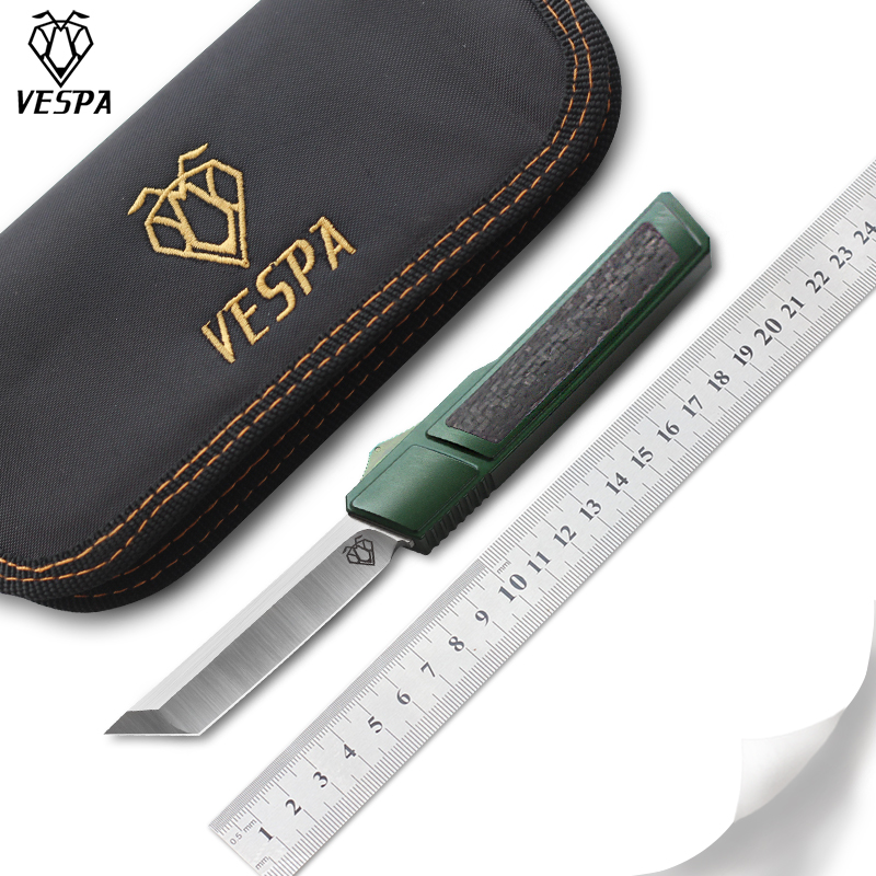 High quality VESPA Ripper folding Knife Blade:M390(Satin) Handle:7075Aluminum + CF,Outdoor camping survival knives EDC tools
High quality VESPA Ripper folding Knife Blade:M390(Satin) Handle:7075Aluminum + CF,Outdoor camping survival knives EDC tools