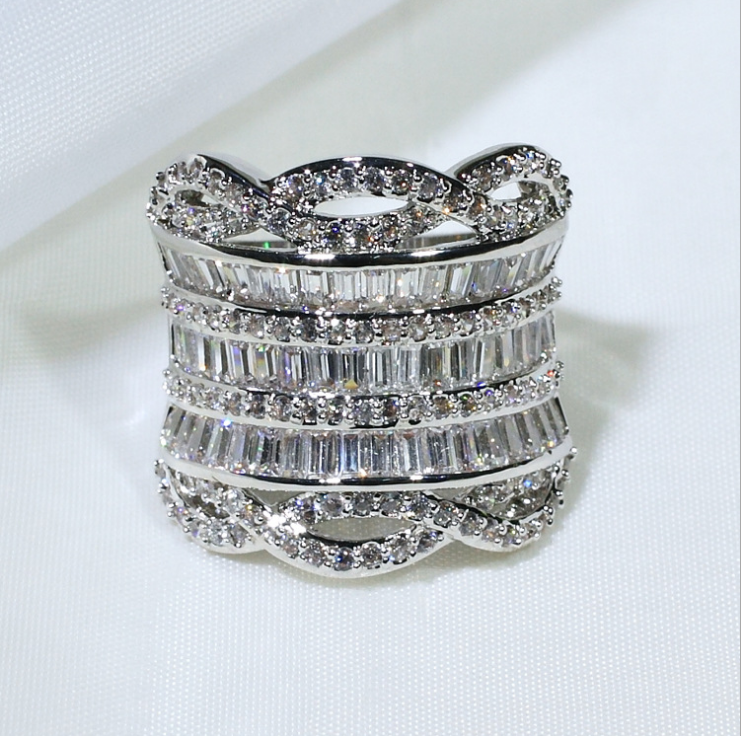 Sterling Sier Stackable CZ Dia Rings for Women Free shipping