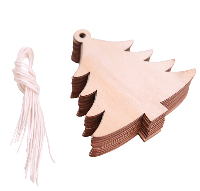 Christmas Tree Hanging Wooden Ornaments Decorations for Home Pendant Gifts Tree DTY Decoration
