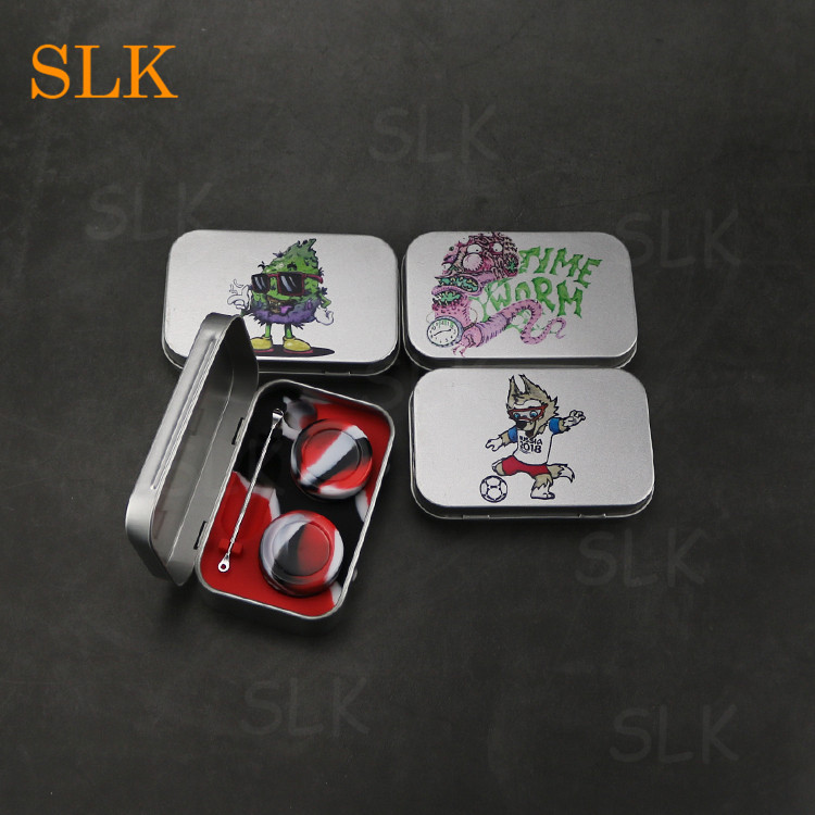 Silver Black Square silicone dab containers oil bho extractor with 2-5ml dab tool stash jar vape holder custom rubber tin box Siliclab, Mix color
Silver Black Square silicone dab containers oil bho extractor with 2-5ml dab tool stash jar vape holder custom rubber tin box Siliclab, Mix color