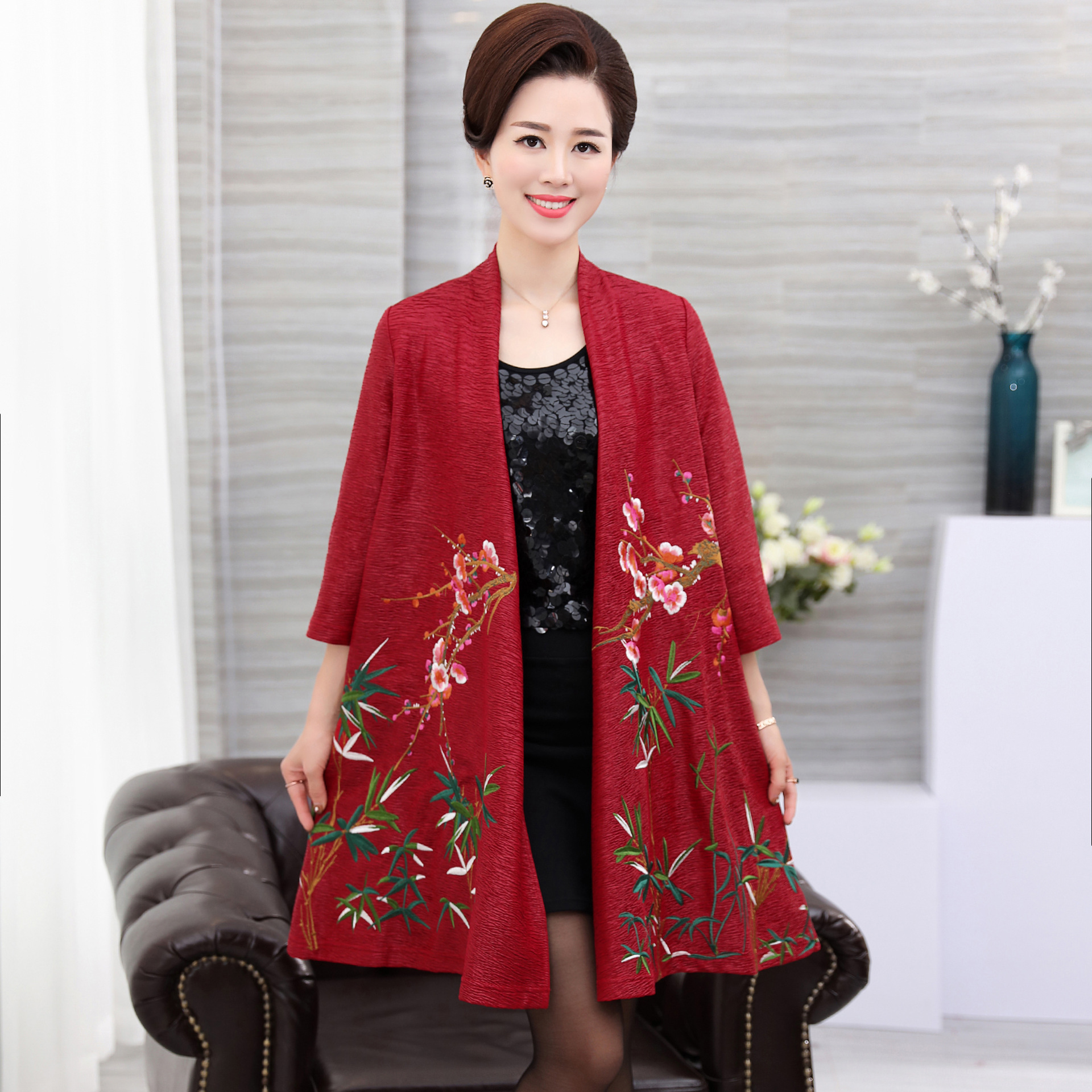 NIFULLAN Fashion Women's Embroidery Jacket Coat Loose Plus Size Mother Clothing Oversize Shawl Cape Outerwear Cardigan, Black
NIFULLAN Fashion Women's Embroidery Jacket Coat Loose Plus Size Mother Clothing Oversize Shawl Cape Outerwear Cardigan, Black
