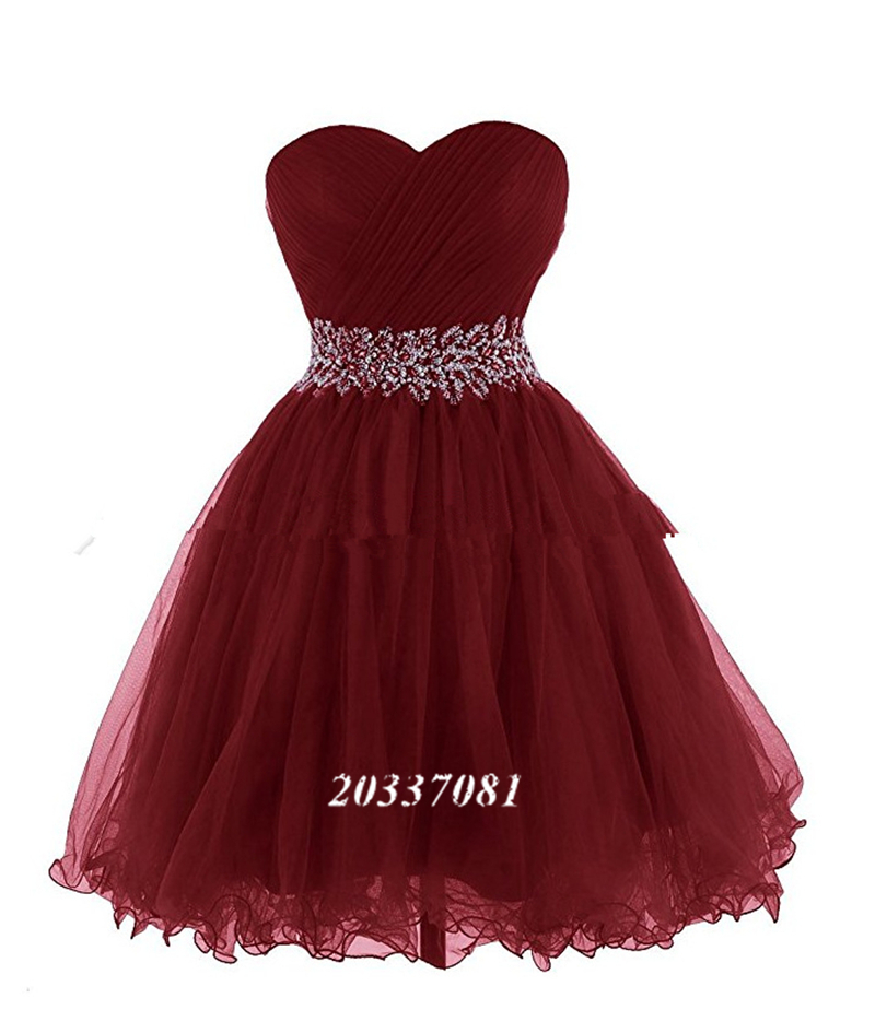 Royal Blue Tulle Short Homecoming Dresses Plus Size Beaded Crystals Graduation Gown Prom Cocktail Party Gown QC1165