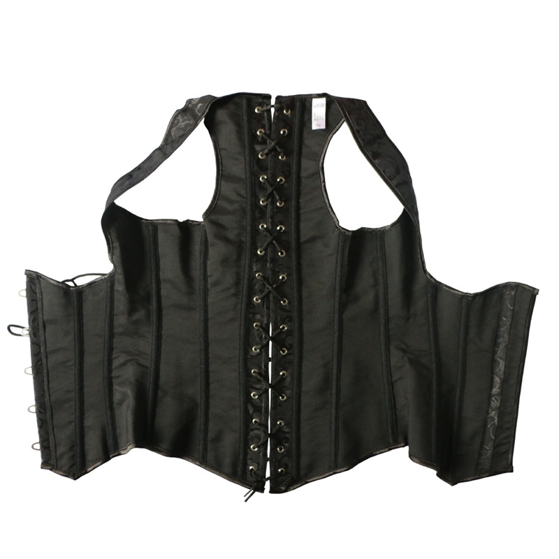 Top Sexy Shaped Corset Karset Bustier Women Plus Size Drawstring Front Closure Solid Black Non-Convertible Straps Steel Boned
Top Sexy Shaped Corset Karset Bustier Women Plus Size Drawstring Front Closure Solid Black Non-Convertible Straps Steel Boned