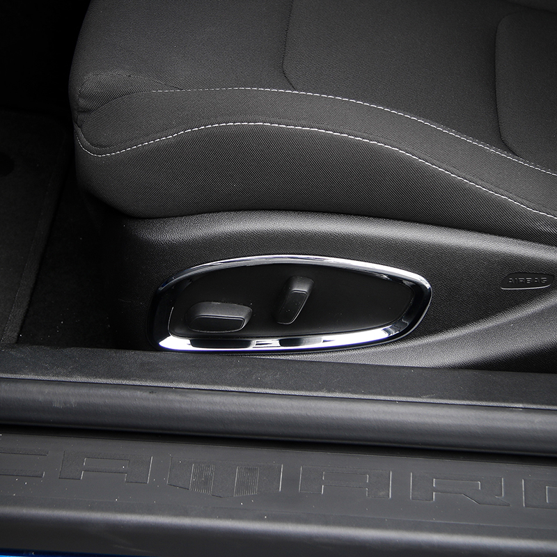 ABS Seat Adjustment Button Ring Decoration Accessories For Chevrolet Camaro 2017 Up Car Styling Interior Accessori