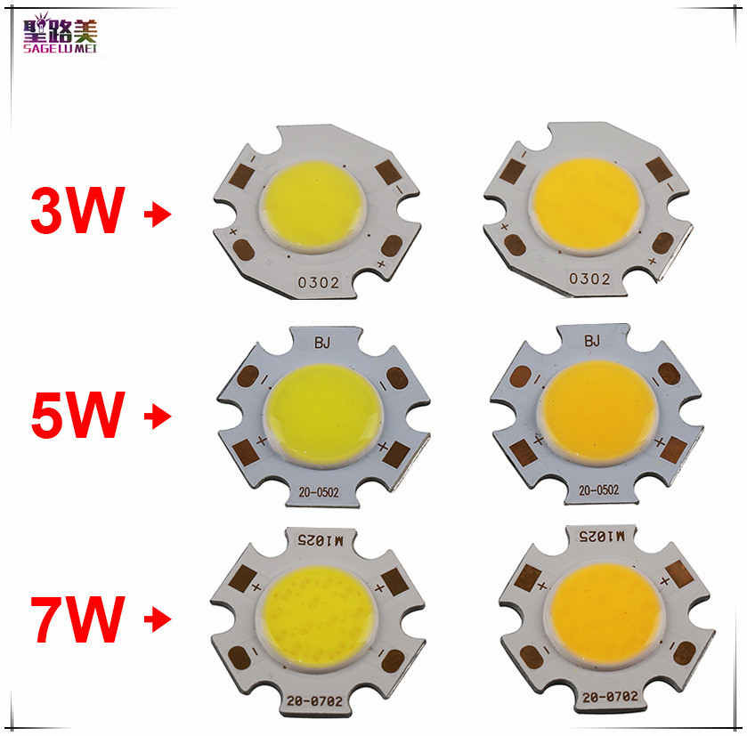 Free Shipping 10pcs/lot 3W / 5W / 7W COB High Power LED Bead Lamp Chip White Warm White Light 270~300Lum 350mA led chip lamp
Free Shipping 10pcs/lot 3W / 5W / 7W COB High Power LED Bead Lamp Chip White Warm White Light 270~300Lum 350mA led chip lamp