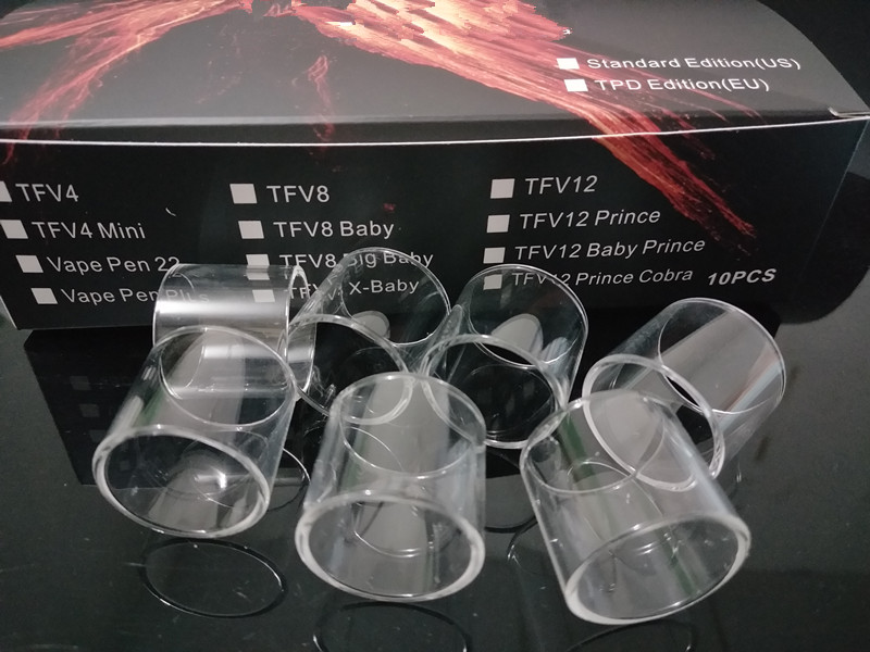 Clear Pyrex Replacement glass tubes for Tfv8 Baby V2 Resa Prince Baby TFV-Mini V2 Vape PEN 22 Stick M17 V8 V9 Max
Clear Pyrex Replacement glass tubes for Tfv8 Baby V2 Resa Prince Baby TFV-Mini V2 Vape PEN 22 Stick M17 V8 V9 Max