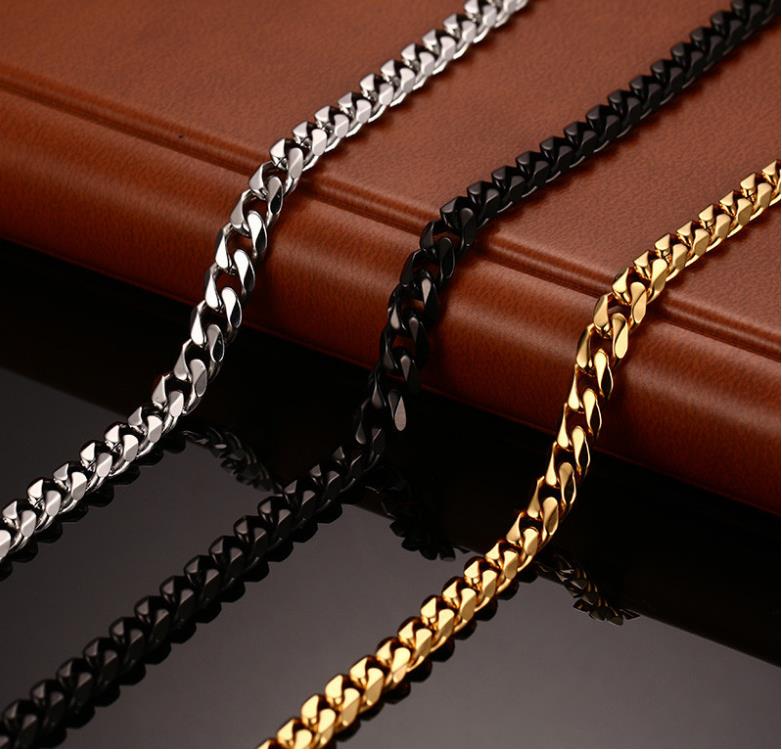 limited sale New Fashion Chain Necklace 24/30 inch For Men Women Long Necklace 3/4MM Wide Titanium Steel Link Chain Men Necklaces
limited sale New Fashion Chain Necklace 24/30 inch For Men Women Long Necklace 3/4MM Wide Titanium Steel Link Chain Men Necklaces