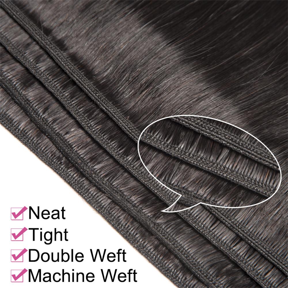 Peruivan Malaysian Indian Brazilian Hair Bundles Unprocessed Straight 9A Human Hair Weave 3pcs Dyeable Hair Extensions Double Weft For Sale