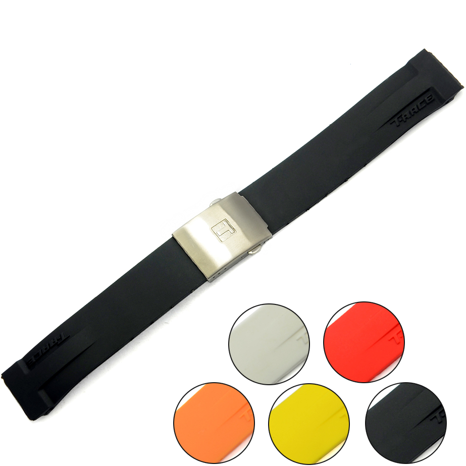 for Tissot Watchband Mnn Black Multicolor Silicone Rubber Diver Watch Band Strap with Stainless Steel Deployment Clasp for T048 20mm
for Tissot Watchband Mnn Black Multicolor Silicone Rubber Diver Watch Band Strap with Stainless Steel Deployment Clasp for T048 20mm