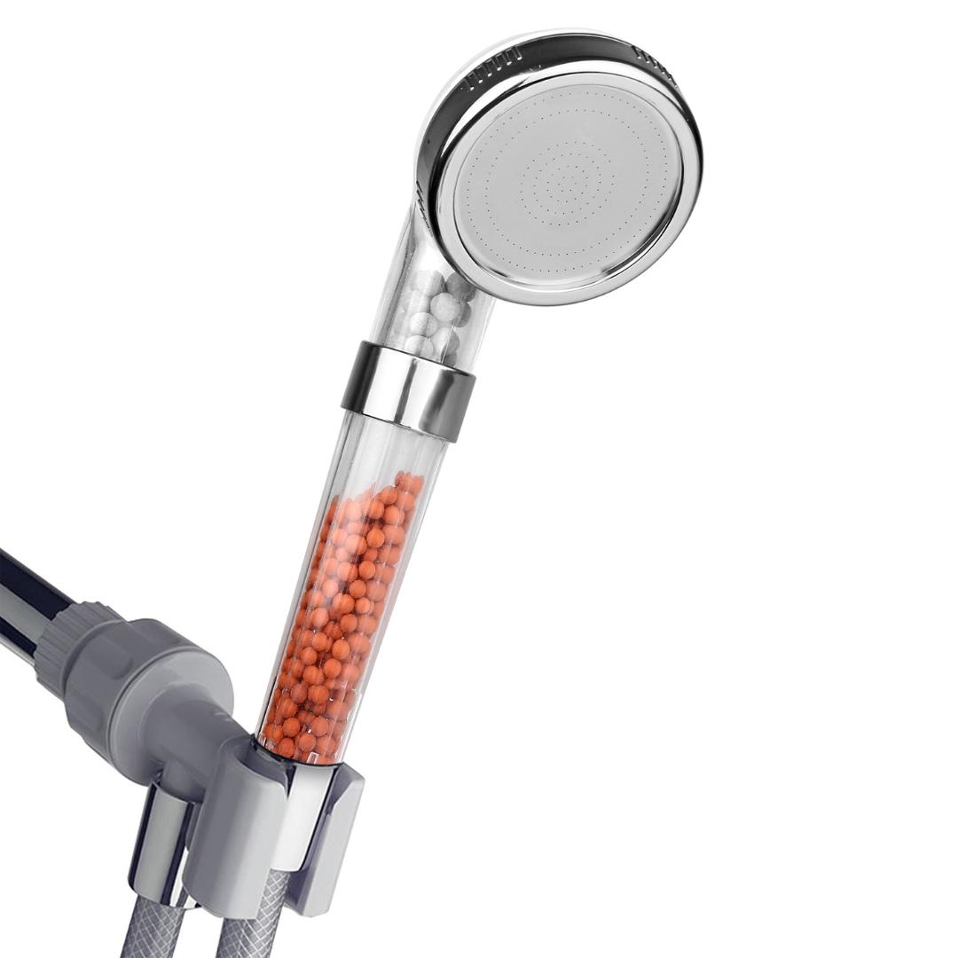 Ionic Shower Head Filter Handheld Turbocharged Pressure Showerhead Water Saving With Energy Ball Filtration