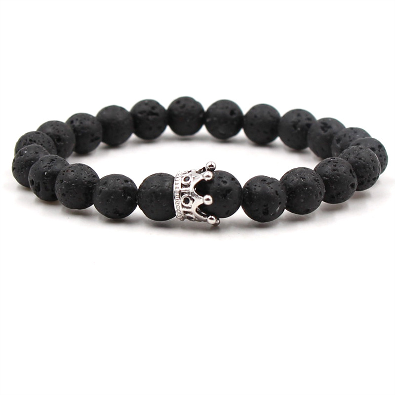 8mm Lava Rock Stone crown rhinestone Bracelets Elastic Bracelet Lava Essential Oil Perfume Diffuser Bracelets
8mm Lava Rock Stone crown rhinestone Bracelets Elastic Bracelet Lava Essential Oil Perfume Diffuser Bracelets