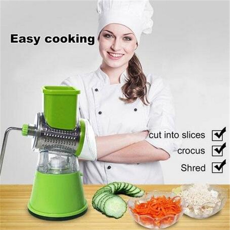 Wholesales!1Cooking tool set Multi-function Vegetables Fruit Cutter Manual Drum Slicer Shredders Grinder Cooking Utensils