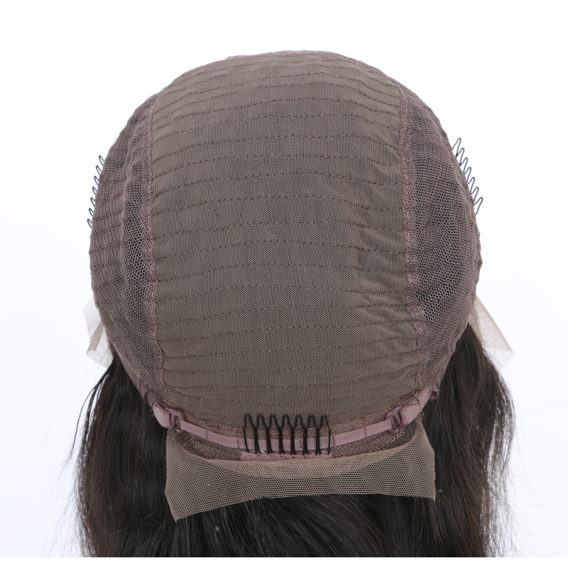 Indian Raw Virgin Human Straight 14-32Inch Lace Front With Baby Hair 9A Wigs Adjustable Band