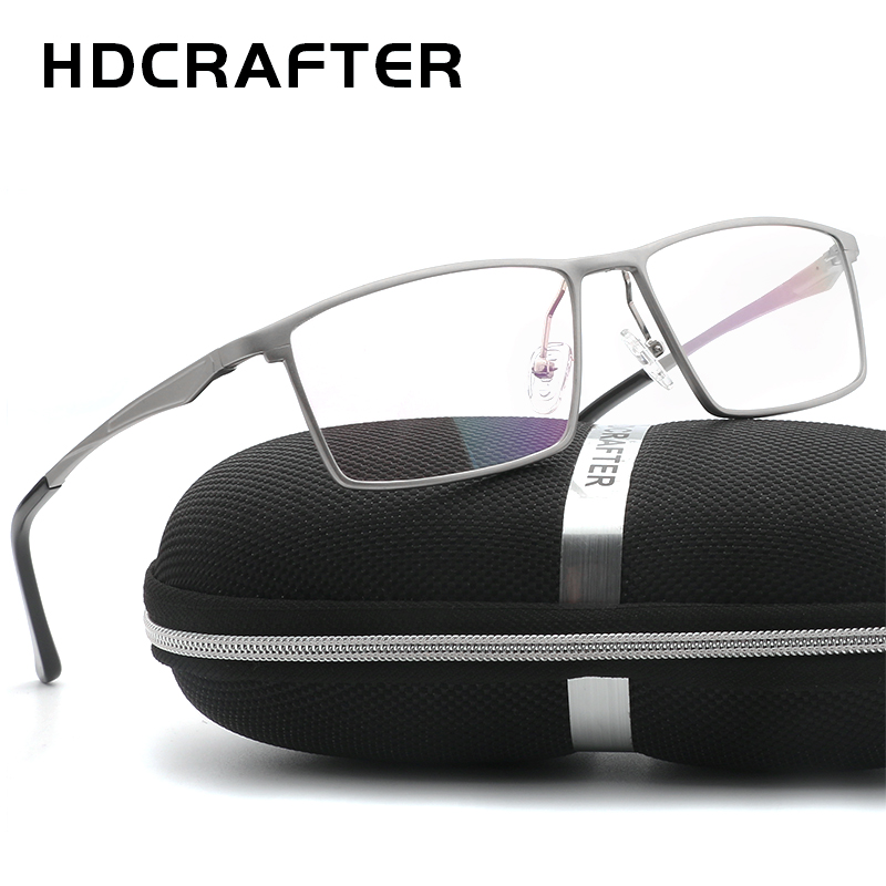 HDCRAFTER Men Women Optical Frames Eyeglasses Frames Commercial Glasses Fashion Eyeglasses Prescription Aluminum frame