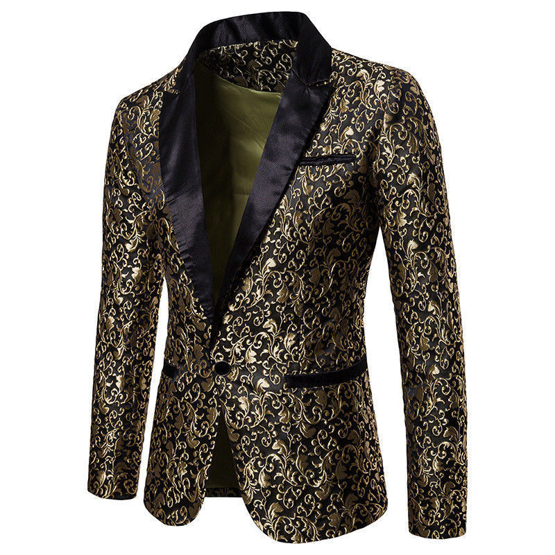 Slim Fit Blazer Men 2018 New Arrival Mens Floral Blazers Floral Prom Dress Blazers Elegant Wedding Blazer and Suit Jacket Men, Black
Slim Fit Blazer Men 2018 New Arrival Mens Floral Blazers Floral Prom Dress Blazers Elegant Wedding Blazer and Suit Jacket Men, Black