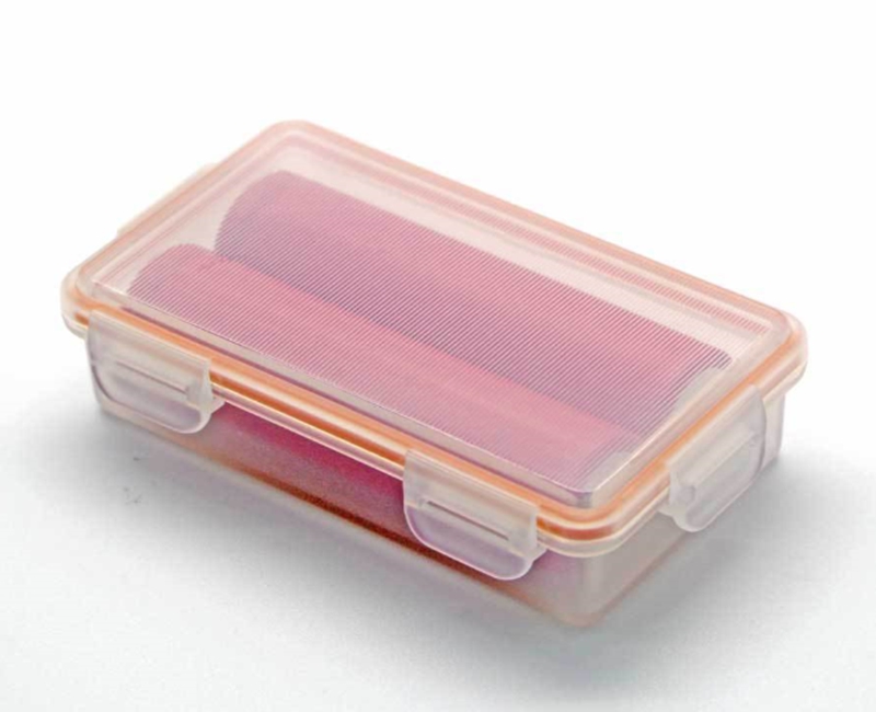 200pcs/lot Fast shipping 2*18650 Waterproof Battery Case Holder CR123A Storage Box Plastic Case Batteries Protector Cover