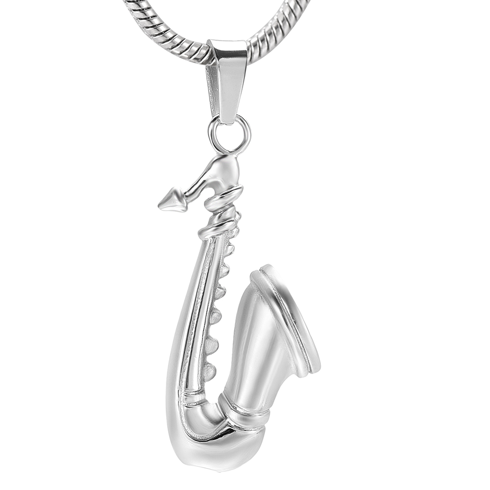 Cremation Pendant Memorial Necklace Ashes Holder Urn Funeral Musical Saxophone Keepsake Jewelry for women men
Cremation Pendant Memorial Necklace Ashes Holder Urn Funeral Musical Saxophone Keepsake Jewelry for women men