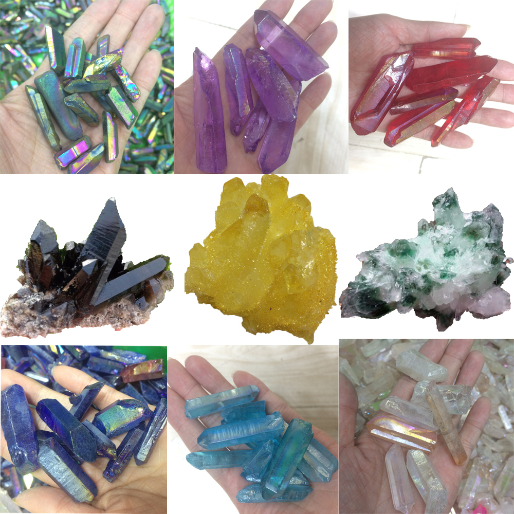 Aura Titanium Crystal Wands electroplating Specimens Reiki Quartz Wand Point Natural Druzy Tibetan Rough Skeletal Healing Minerals Gift
Aura Titanium Crystal Wands electroplating Specimens Reiki Quartz Wand Point Natural Druzy Tibetan Rough Skeletal Healing Minerals Gift