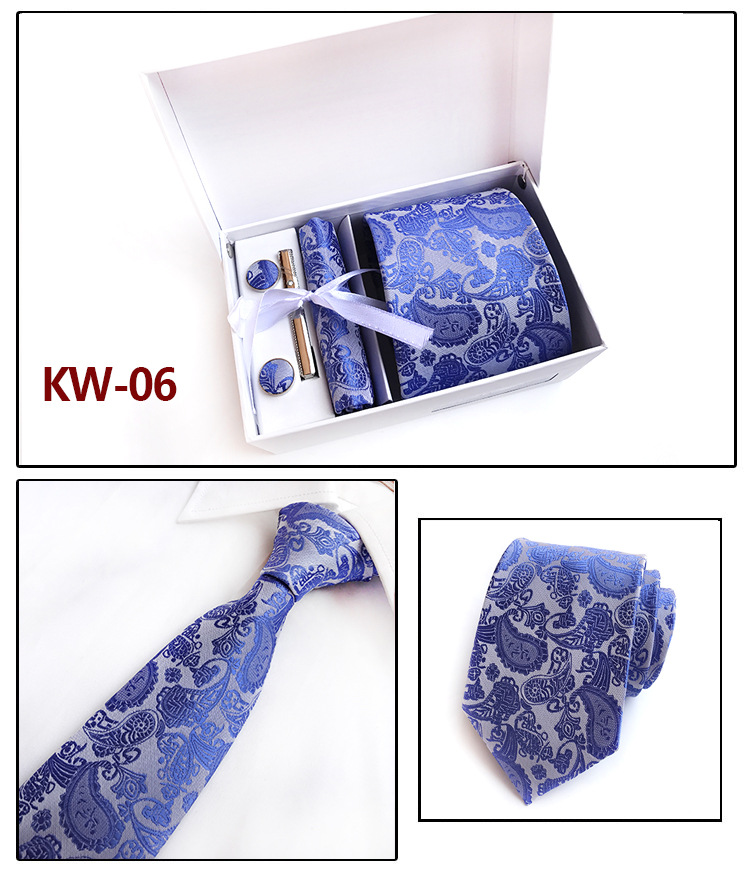 New 100 Silk Classic Men Neck Ties Clip Hanky Cufflinks sets Floral brand Formal Wear Business Wedding Party Mens Tie K10