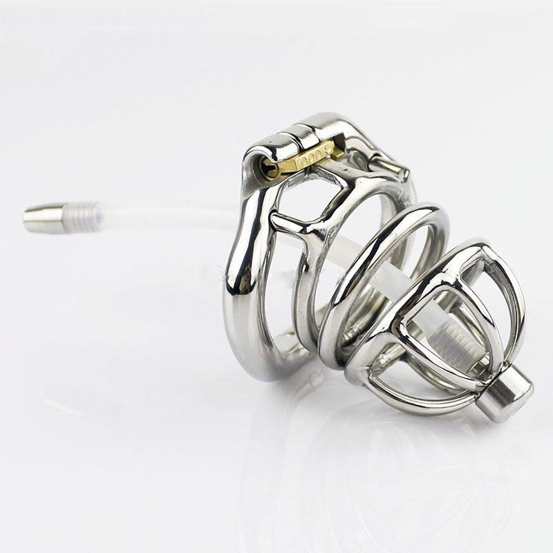 2022 Stainless Steel Lockable Male Bondage Chastity Devices Cock Cage Penis Ring Cage Dildo Rings Sex Toys For Men