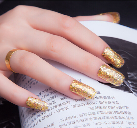 Nail Gel Manicure UV Gradual Change Color Glue Laser Sequins Polish Flicker 1-100