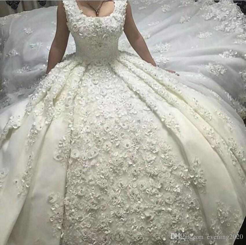 Luxury Saudi Arabia Ball Gown Wedding Dresses Strap Scoop Neck Beads Lace Bridal Gowns Sequined Country Plus Size Wedding Dress, Same as image
Luxury Saudi Arabia Ball Gown Wedding Dresses Strap Scoop Neck Beads Lace Bridal Gowns Sequined Country Plus Size Wedding Dress, Same as image