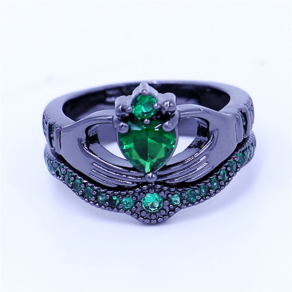 4 colors claddagh ring Birthstone Jewelry Wedding band rings set for women 5A Zircon Cz Black Gold Filled Female Party Ring
4 colors claddagh ring Birthstone Jewelry Wedding band rings set for women 5A Zircon Cz Black Gold Filled Female Party Ring