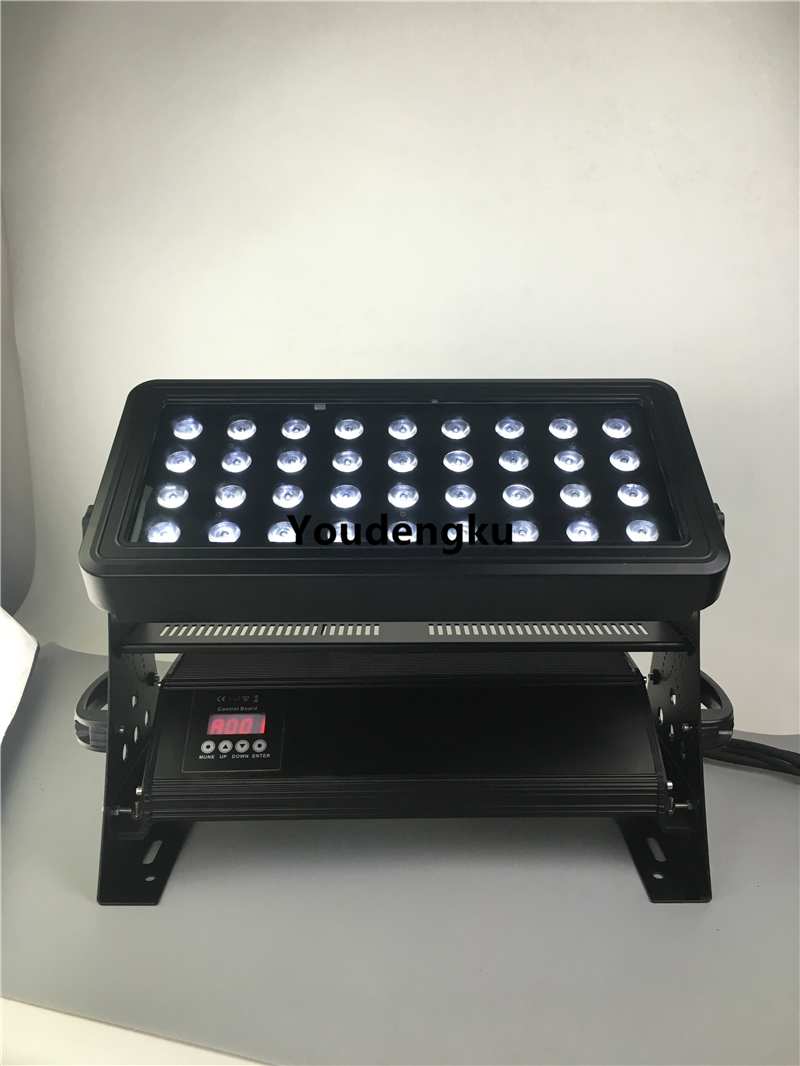 Outdoor led fluter dmx wall washer 36x10w 4in1 rgbw waterproof ip65 led city color wash light