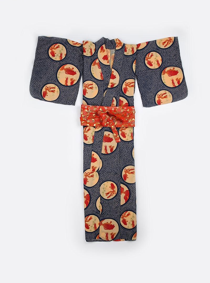 Asian Traditional Standard Japanese Floral Kimono Sexy Women's Cotton Kimono bath Robe Pajamas Nightdress Japan Living clothing