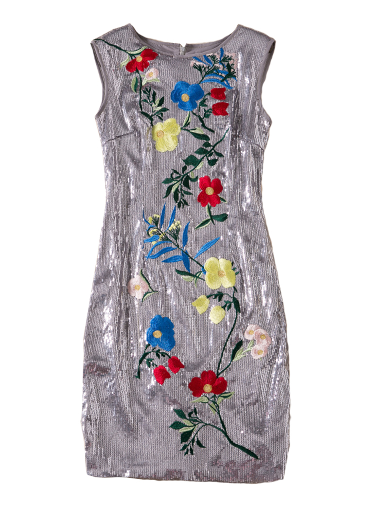 Luxury Women Sequins Sheath Dress Fashon Embroidery Sleeveless Dresses 04K844, As pictures
Luxury Women Sequins Sheath Dress Fashon Embroidery Sleeveless Dresses 04K844, As pictures