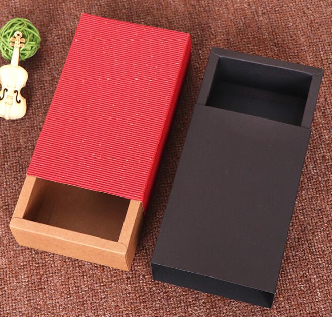 Kraft Candy Gift Box Drawer Shaper Favor Box edding Favors Gift Box Chocolate Bag For Gifts Baby Shower